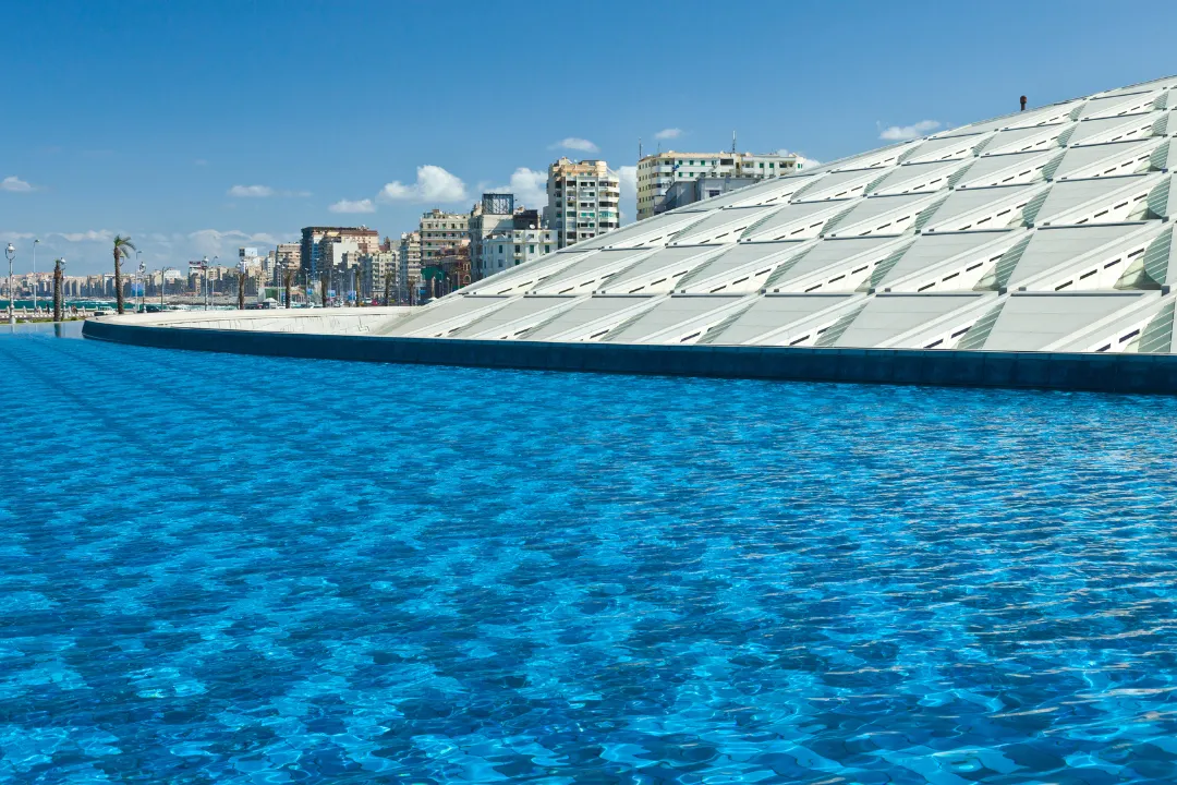 Bibliotheca Alexandrina modern library in Alexandria Egypt