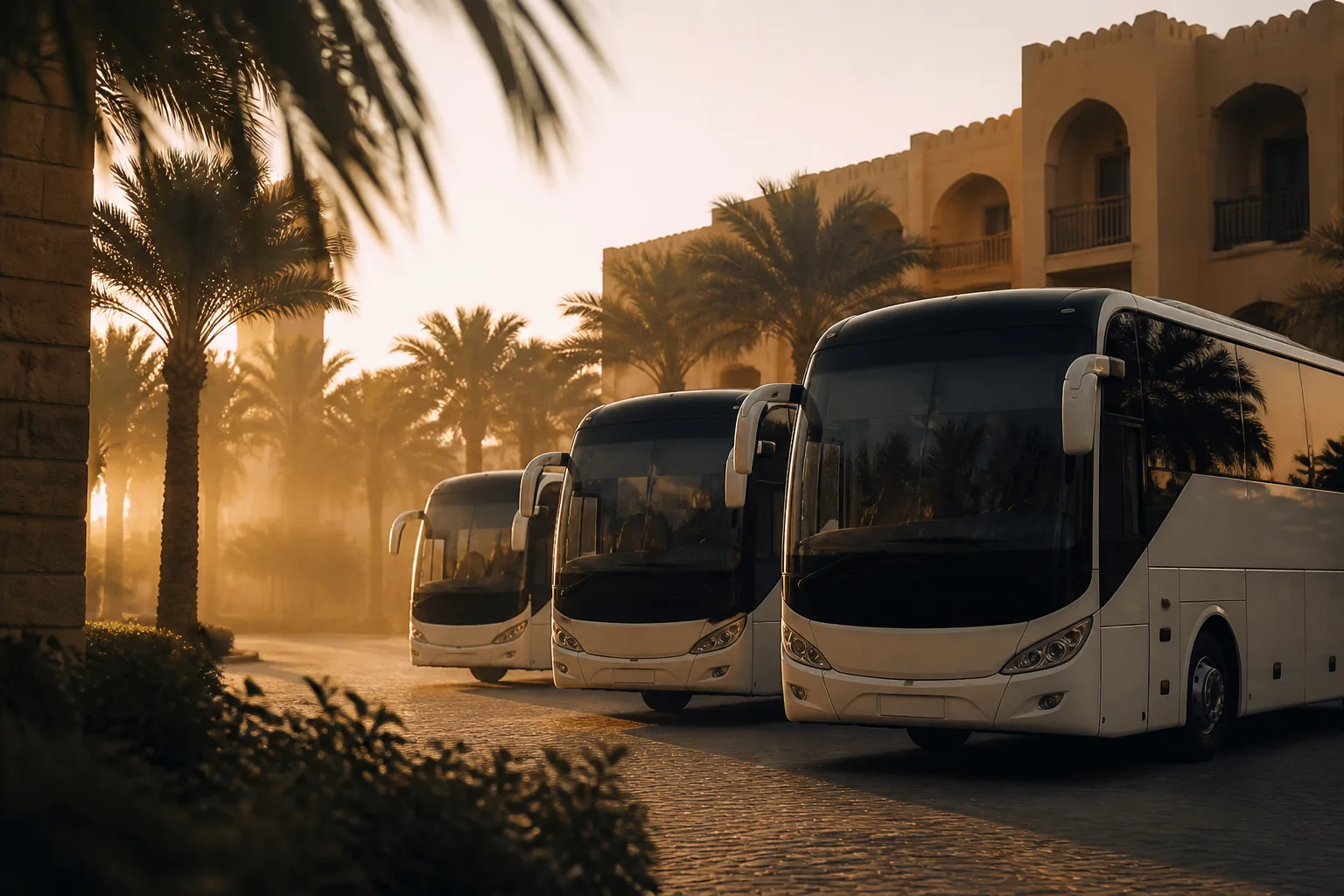 DMC Egypt air-conditioned transport fleet for airport transfers